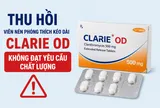 Hà Nội: Thu hồi lô thuốc viên nén phóng thích kéo dài CLARIE OD
