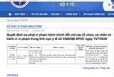 Cung cấp dịch vụ khám chữa bệnh vượt phạm vi chuyên môn, Công ty TNHH Y khoa Minh An bị phạt 90 triệu đồng