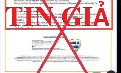 Nóng: Thông tin có người mắc biến chủng Omicron là tin giả