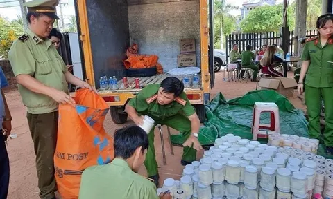 Bắt giữ lượng lớn mỹ phẩm 'lậu' tại Viện thẩm mỹ 108 Hà Nội - Cơ sở Gia Lai