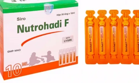 Thu hồi toàn quốc siro Nutrohadi F do không đảm bảo chất lượng theo quy định