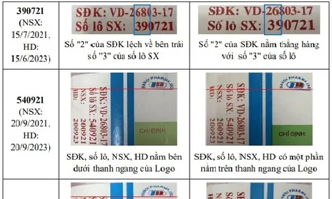 Cảnh báo: Phát hiện nhiều lô thuốc giảm đau, hạ sốt Ophazidon bị làm giả tinh vi