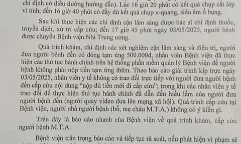 Bộ Y tế chỉ đạo khẩn trương rà soát quy trình xử trí cấp cứu bệnh nhân tại Bệnh viện Đa khoa tỉnh Nam Định