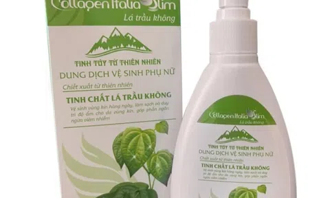 Đình chỉ lưu hành, thu hồi và tiêu hủy sản phẩm dung dịch vệ sinh phụ nữ Lá trầu không Collagen Italia Slim