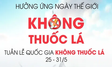 Bộ Y tế: Tổ chức hoạt động hưởng ứng Ngày Thế giới không thuốc lá 31/5, Tuần lễ quốc gia không thuốc lá 25 - 31/5/2025