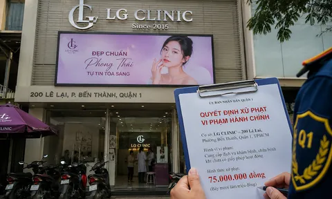 Cơ sở LG Clinic tại 200 Lê Lai thuộc Tập đoàn Hamier Việt Nam tiếp tục bị xử phạt