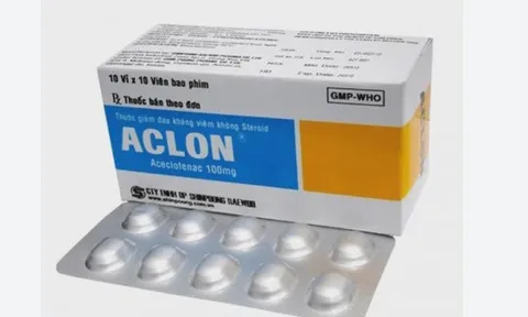 Thu hồi thuốc kháng viêm Aclon do vi phạm chất lượng