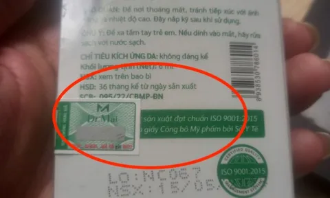 Dr Mai bị thu hồi giấy chứng nhận đủ điều kiện sản xuất mỹ phẩm