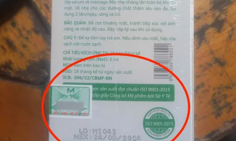 Thêm sản phẩm Dr Mai đã thu hồi số công bố vẫn sản xuất và bán ra thị trường