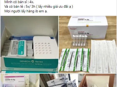 Kit test nhanh Covid-19 trôi nổi, loạn giá trên thị trường