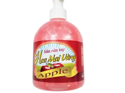 Sữa rửa tay Hoa Mai Vàng bị thu hồi do không đạt tiêu chuẩn chất lượng