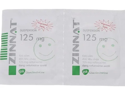 Thu hồi giấy đăng ký lưu hành trên toàn quốc thuốc kháng sinh Zinnat Suspension