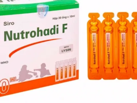 Thu hồi toàn quốc siro Nutrohadi F do không đảm bảo chất lượng theo quy định
