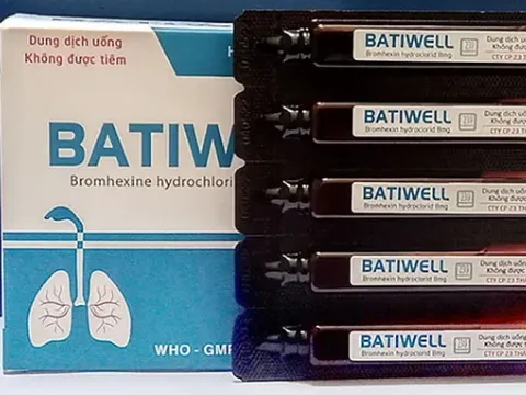 Thu hồi toàn quốc thuốc Batiwell không đảm bảo chất lượng