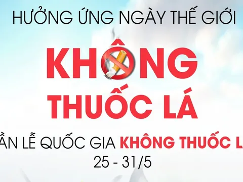Bộ Y tế: Tổ chức hoạt động hưởng ứng Ngày Thế giới không thuốc lá 31/5, Tuần lễ quốc gia không thuốc lá 25 - 31/5/2025