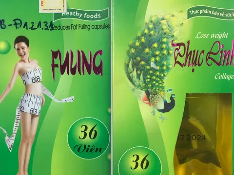 Phát hiện chất cấm trong sản phẩm Thực phẩm bảo vệ sức khoẻ Phục linh Collagen