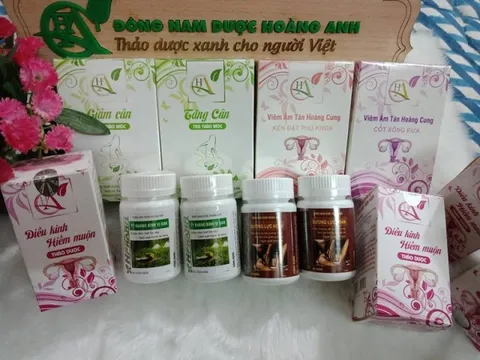 Các sản phẩm thực phẩm bảo vệ sức khoẻ của Công ty Đông Nam Dược Hoàng Anh vi phạm luật quảng cáo