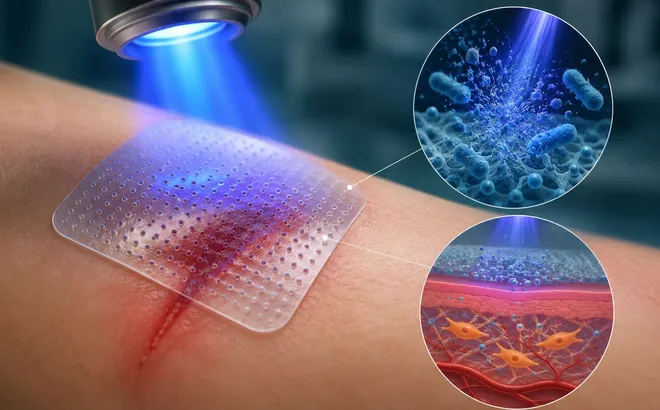 Công nghệ nano kích hoạt bằng ánh sáng mở ra hướng mới trong điều trị vết thương mãn tính