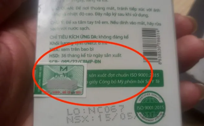 Dr Mai bị thu hồi giấy chứng nhận đủ điều kiện sản xuất mỹ phẩm